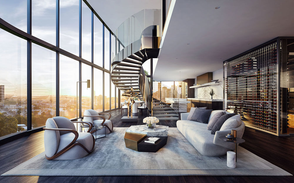 6 xu hướng thiết kế penthouses đẹp, được ưa chuộng 2025